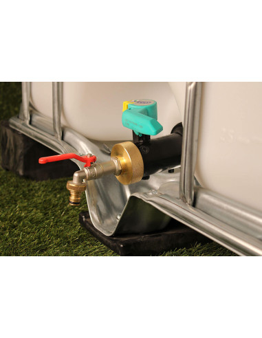 Raccord S60X6 Laiton - Robinet ECO laiton 15 mm + Nez 20x27