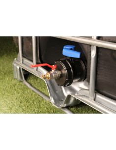 Raccord S100X8 - Vanne 1/4 de tour laiton + Embout rapide 2