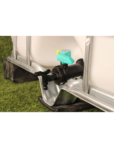 robinet de citerne de transport, raccord IBC S 60 x6 et vanne puisage cuve  type Cubitainer pour la récupération d'eau de pluie