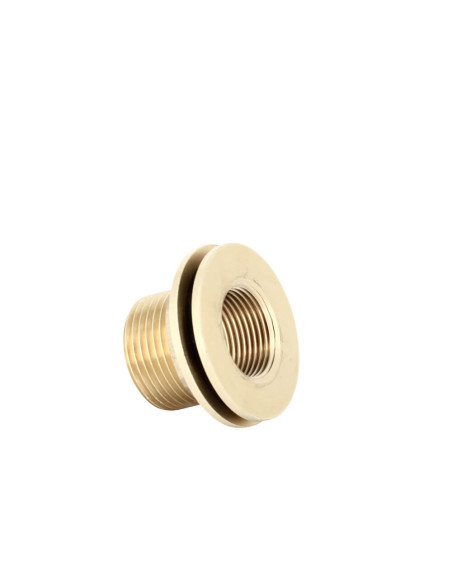 Passe-paroi laiton mâle 1'' - femelle 3/4''