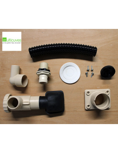 Kit Collecteur Rectangulaire Eau de Pluie CAPT'EAU - Sable