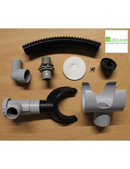 Kit Collecteur Eau de Pluie CAPT'EAU - Gris