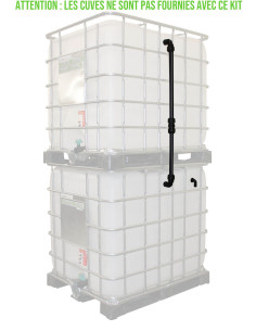 Kit Vertical de Raccordement de 2 Cuves eau 1000 L + Trop-Plein 2