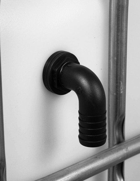 Trop-plein cuve eau 1000L - Embout coudé Diamètre 25 mm