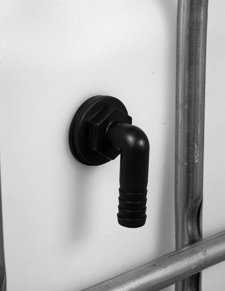 Trop-plein cuve eau 1000L - Embout coudé Diamètre 15 mm