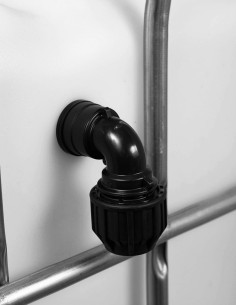 Trop-plein cuve eau 1000L - Coudé pression Diamètre 25 mm 2