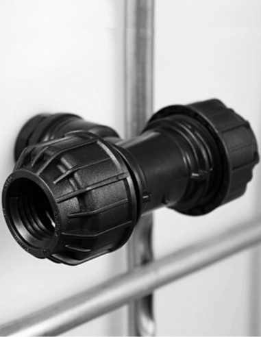 Trop-plein cuve eau 1000L - Té pression Diamètre 32 mm