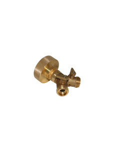 Raccord S60X6 laiton - sélecteur mâle taraudé 2 voies