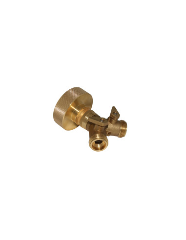 Raccord S60X6 laiton - sélecteur mâle taraudé 2 voies