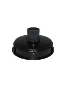 Couvercle diamètre 150 mm avec prise PVC droite 40/50