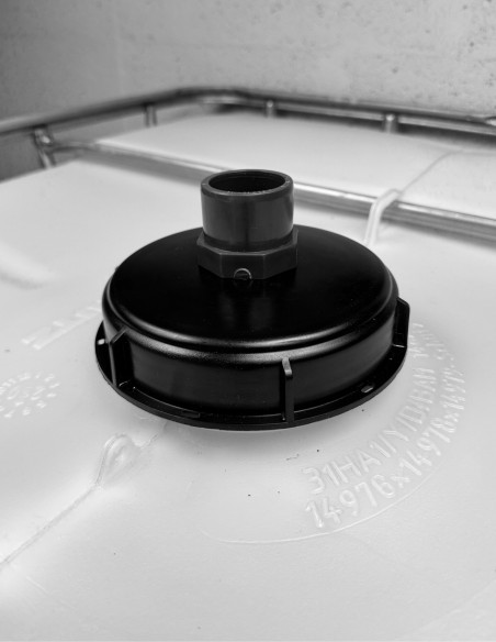 Couvercle diamètre 150 mm avec prise PVC droite 40/50