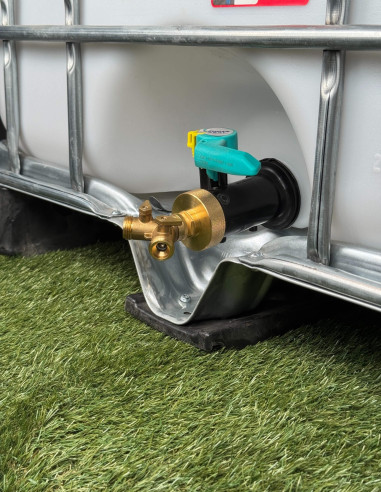 Raccord S60X6 laiton - sélecteur mâle taraudé 2 voies