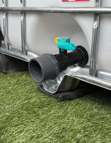 Raccord S60X6 cuve eau - Sortie PVC 75/90 mm