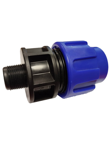 Raccord Mâle fileté 3/4'' sortie compression Ø 32 mm Raccord Mâle fileté 3/4'' sortie compression Ø 32 mm