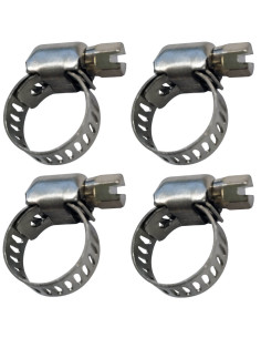 Collier de serrage inox - 8-12 mm (lot de 4)