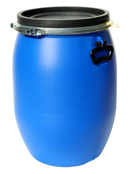 Fût plastique à ouverture totale 60 litres