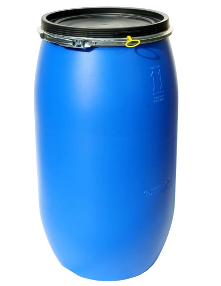 Fût plastique à ouverture totale 120 litres