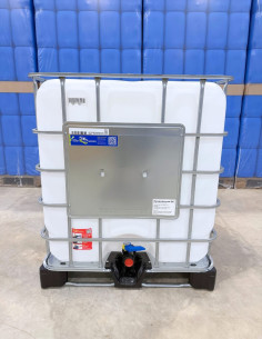 Cuve IBC 1000 litres blanche RECO avec palette PE 2