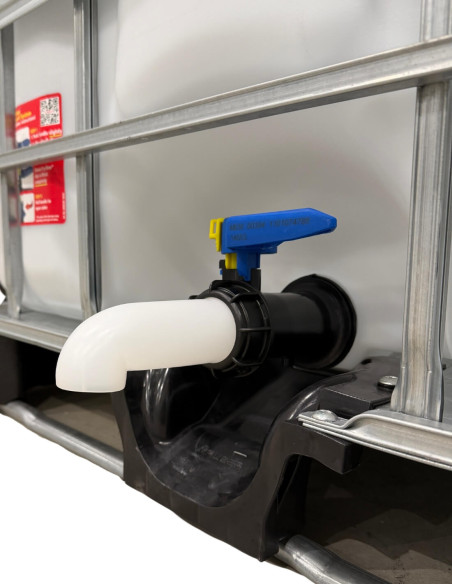 Bec de vidange pour Cuve IBC 1000 litres en S60X6
