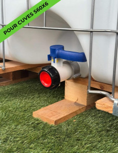 Vanne papillon 2" - écrou S60X6 et sortie S60X6 - compatible Sotralentz 2