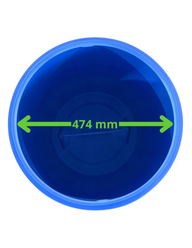 Dimensions de l'ouverture totale d'un fût de 220 litres
