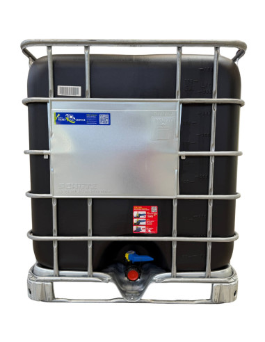 Cuve IBC 1000 litres anti-UV de face.