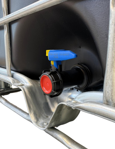 Vannes du pack 3 cuves IBC 1000 litres noires