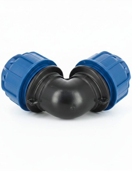 Manchon compression coudé Ø32 mm x Ø32 mm - face arrière