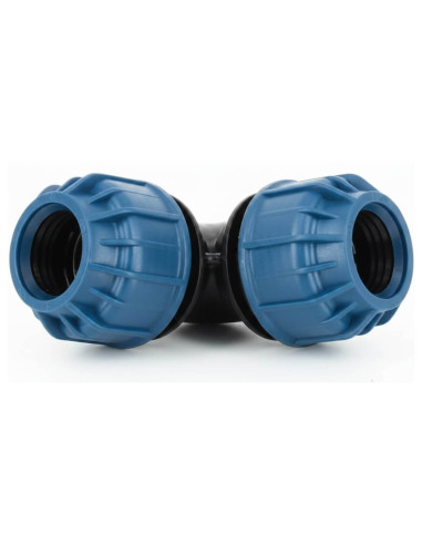 Manchon compression coudé Ø32 mm x Ø32 mm - face avant