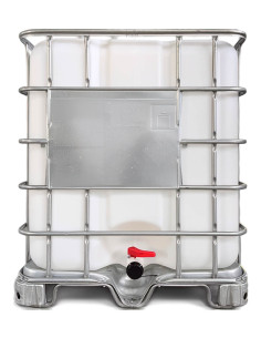 Cuve IBC 1000 litres blanche RECO avec palette PE 2
