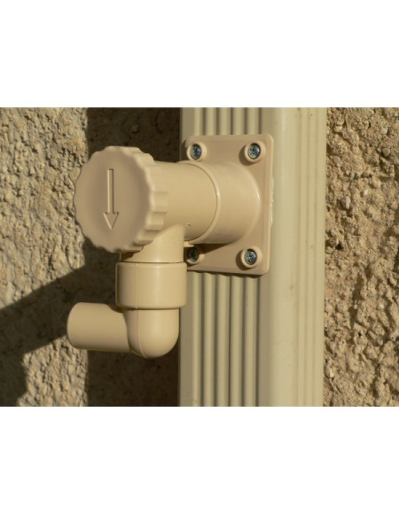 Kit Récupérateur D'eau De Pluie Avec Déviateur - Pour Gouttière 2x3 Pouces, Tuyau Et Collier Inclus