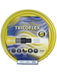 Tuyau d'arrosage Ø15 mm - Couronne 25 m - TRICOFLEX