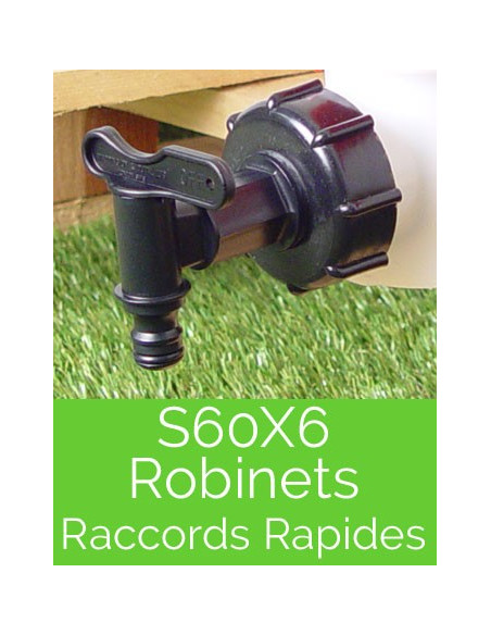 Robinets, raccords rapides S60X6